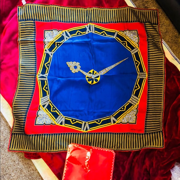 Authentic Must De Cartier 100%Silk Scarf - Picture 5 of 8